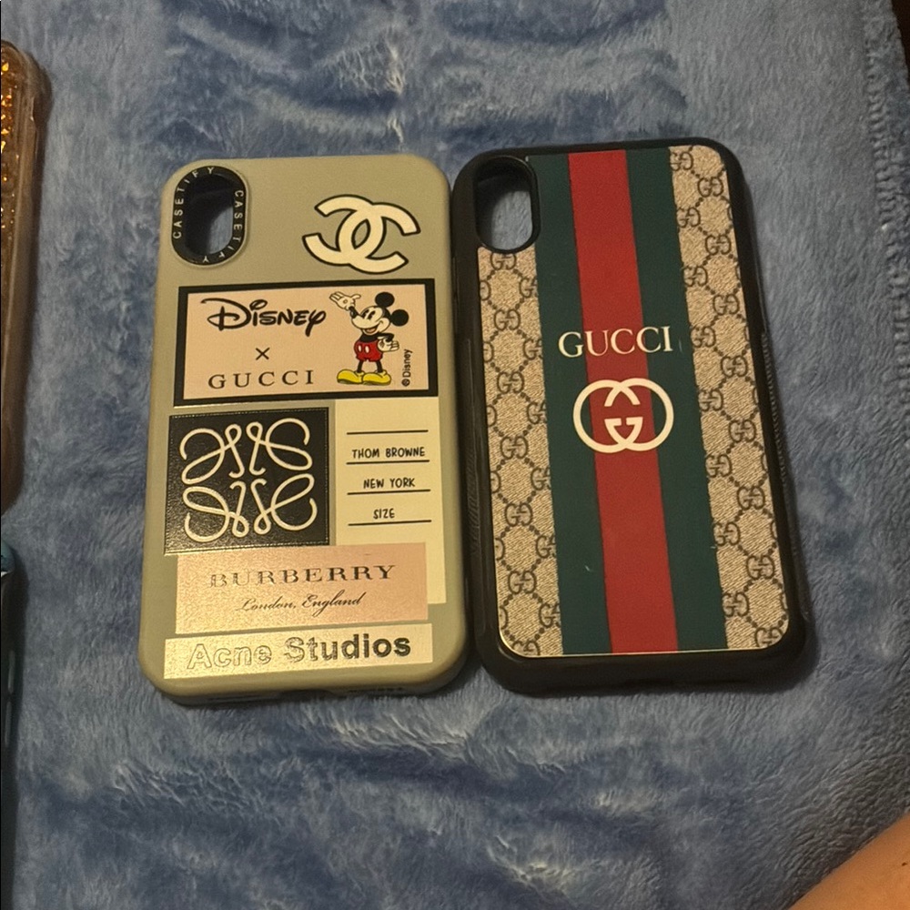 Gucci Black and Cream Luxury Phone Case